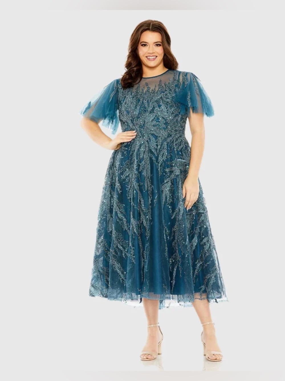Mac Duggal 20477 NWT Fabulous Short Plus Size Cocktail Dress